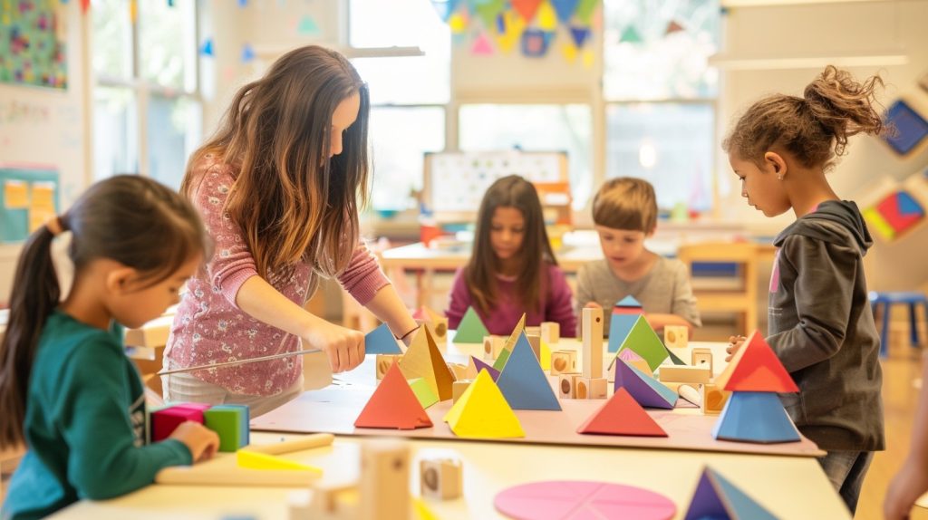 Children Learning Geometry