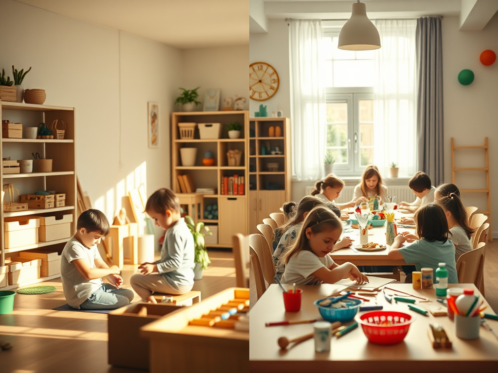 What is the Difference Between Montessori and Reggio Emilia